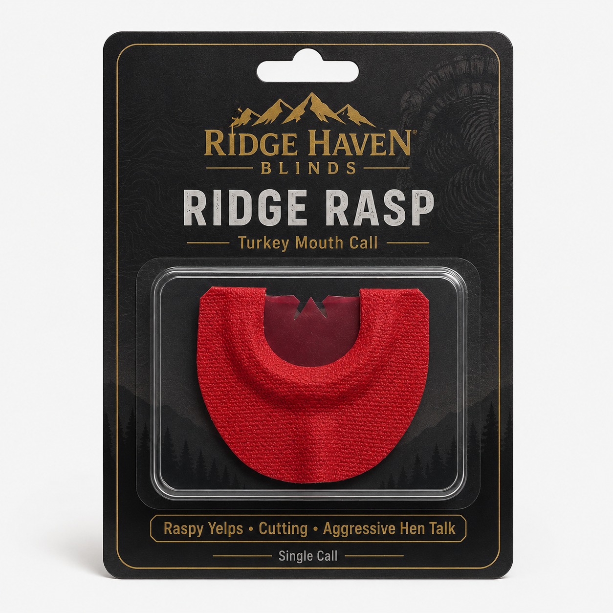 Ridge Haven Blinds Ridge Rasp aggressive turkey mouth call for loud and raspy turkey calling