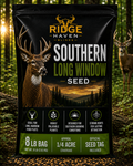 Ridge Haven Blinds Southern Long Window food plot seed for extended season deer attraction in southern regions