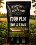 Ridge Haven Blinds Doe and Fawn South food plot seed blend for southern deer herd nutrition and attraction