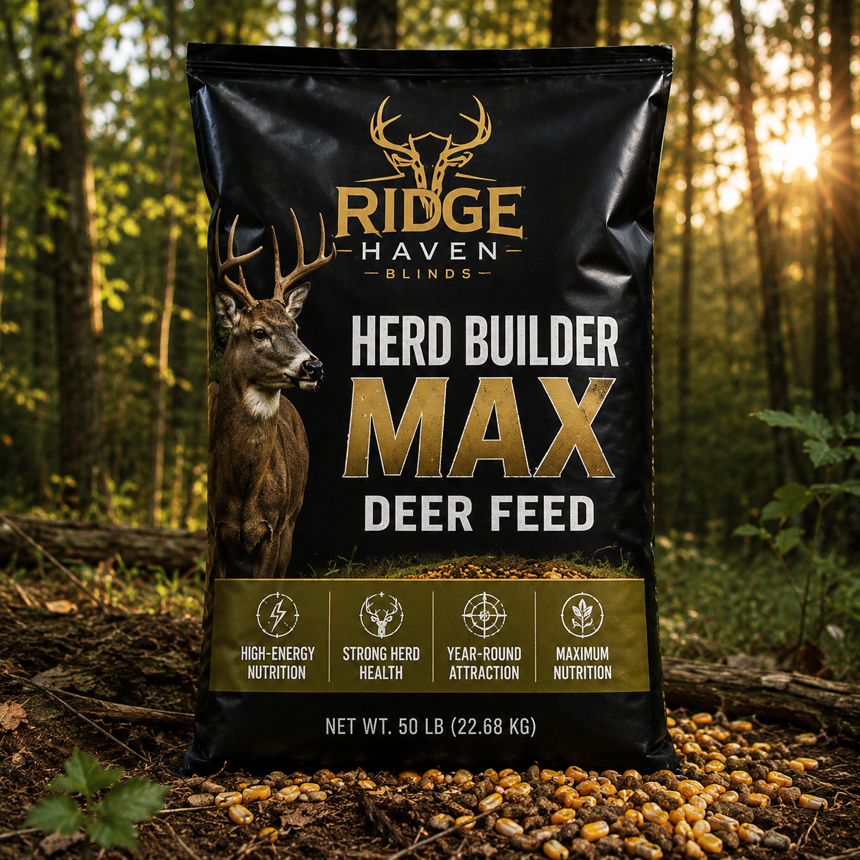 Ridge Haven Blinds Herd Builder Max Deer Feed (Pre-Order)