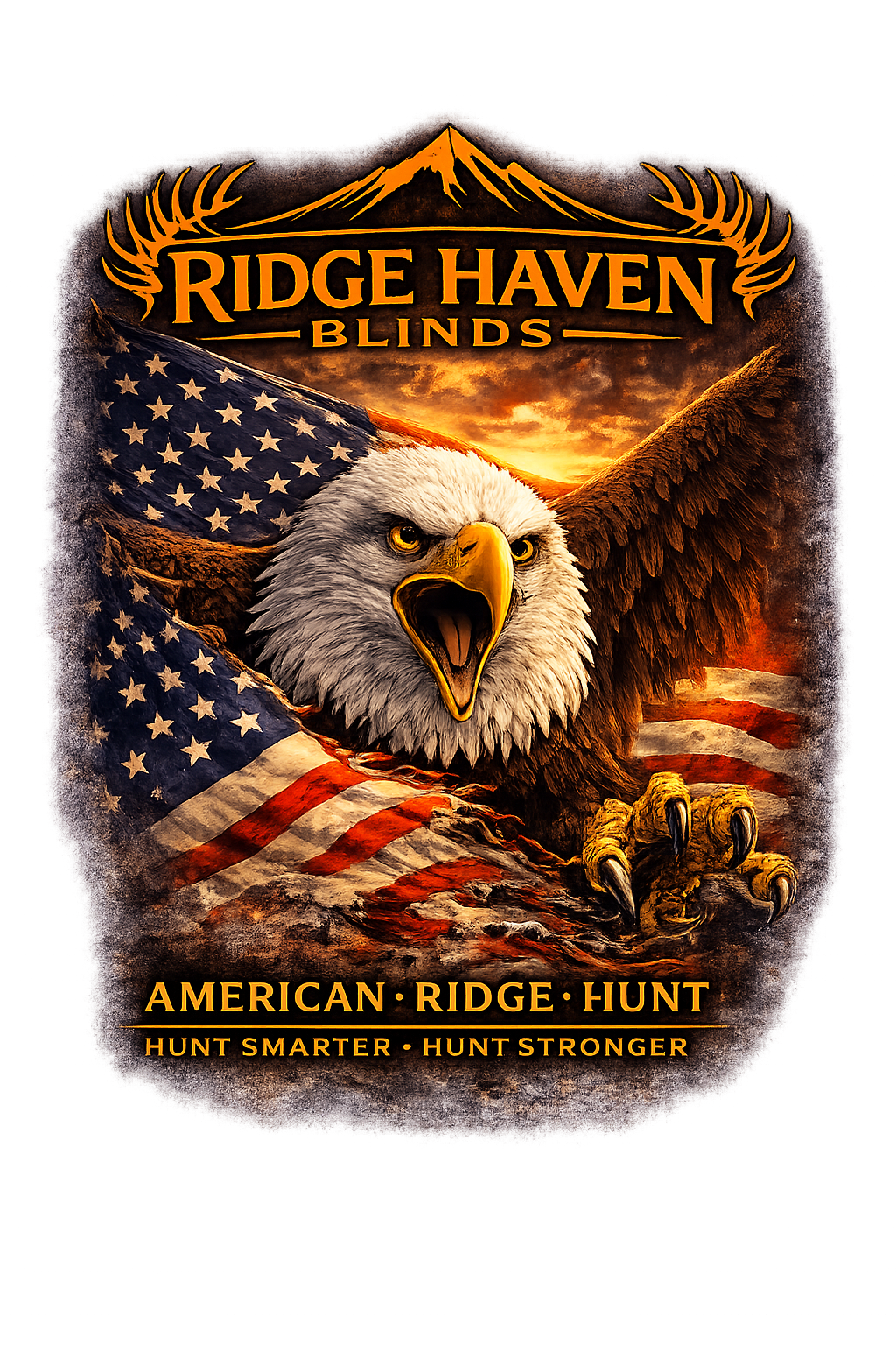 Ridge Haven Blinds Premium / Patriotic T-Shirt
