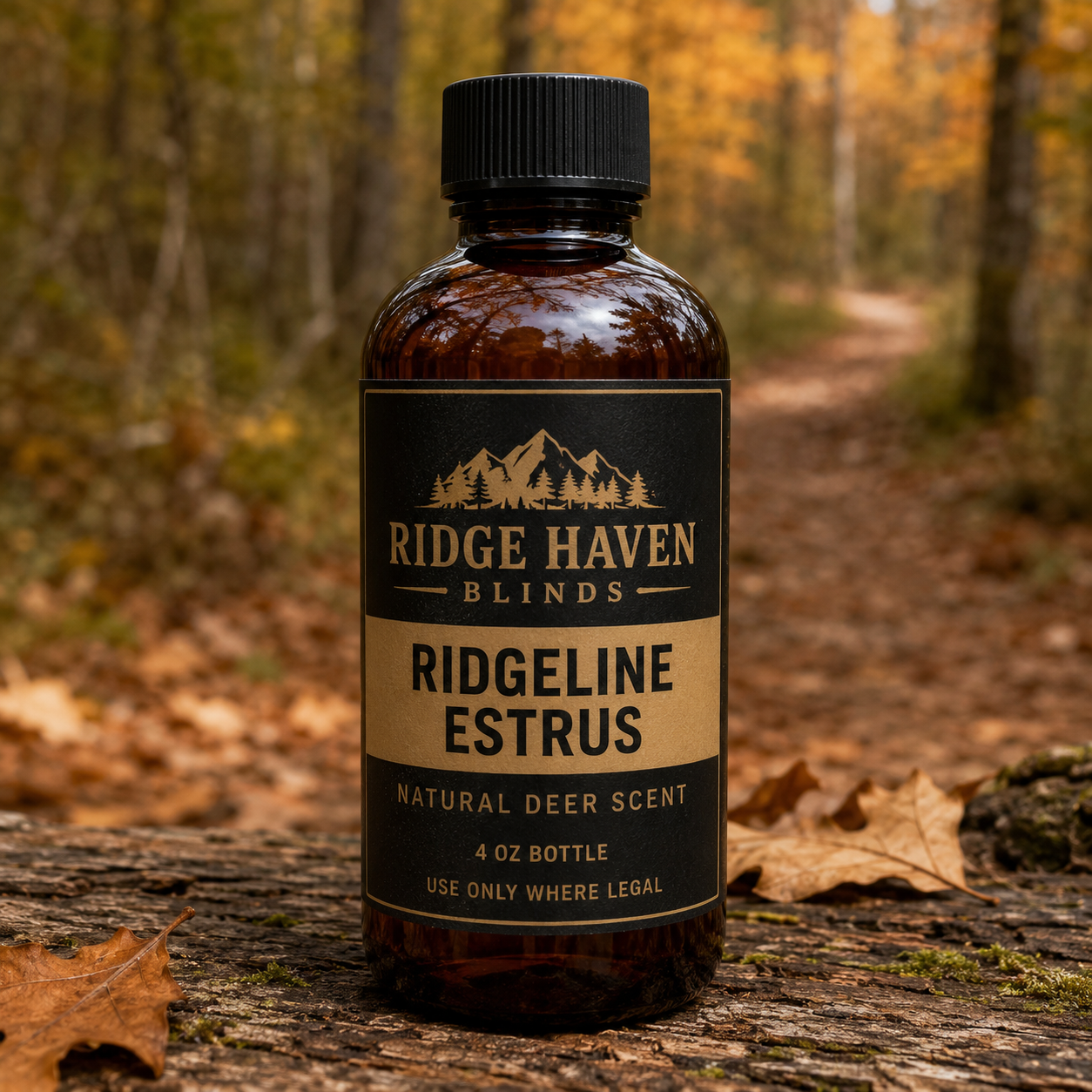 Ridge Haven Blinds Natural Deer Scents — 4 oz Bottles (Pre-Order Now)