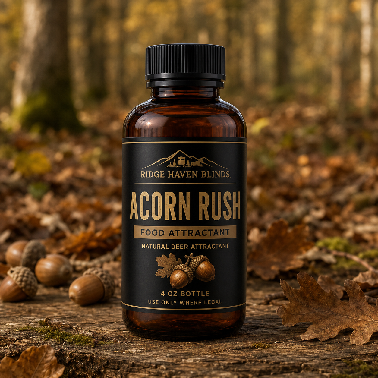 Ridge Haven Blinds Natural Deer Scents — 4 oz Bottles (Pre-Order Now)