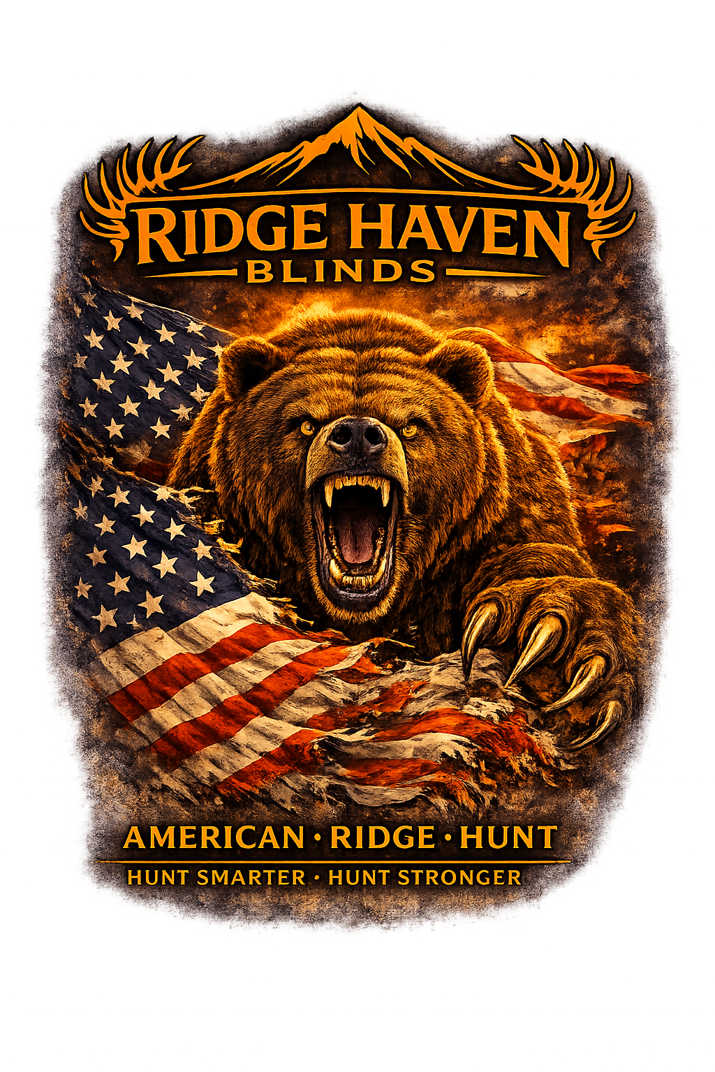 Ridge Haven Blinds Premium / Patriotic T-Shirt