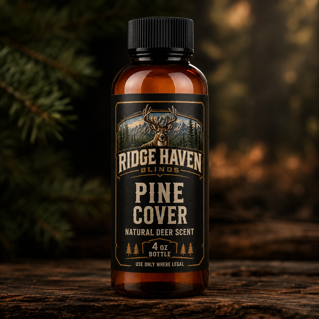 Ridge Haven Blinds Natural Deer Scents — 4 oz Bottles (Pre-Order Now)