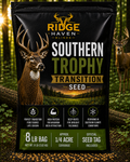 Ridge Haven Blinds Southern Trophy Transition food plot seed for transitional season whitetail deer hunting