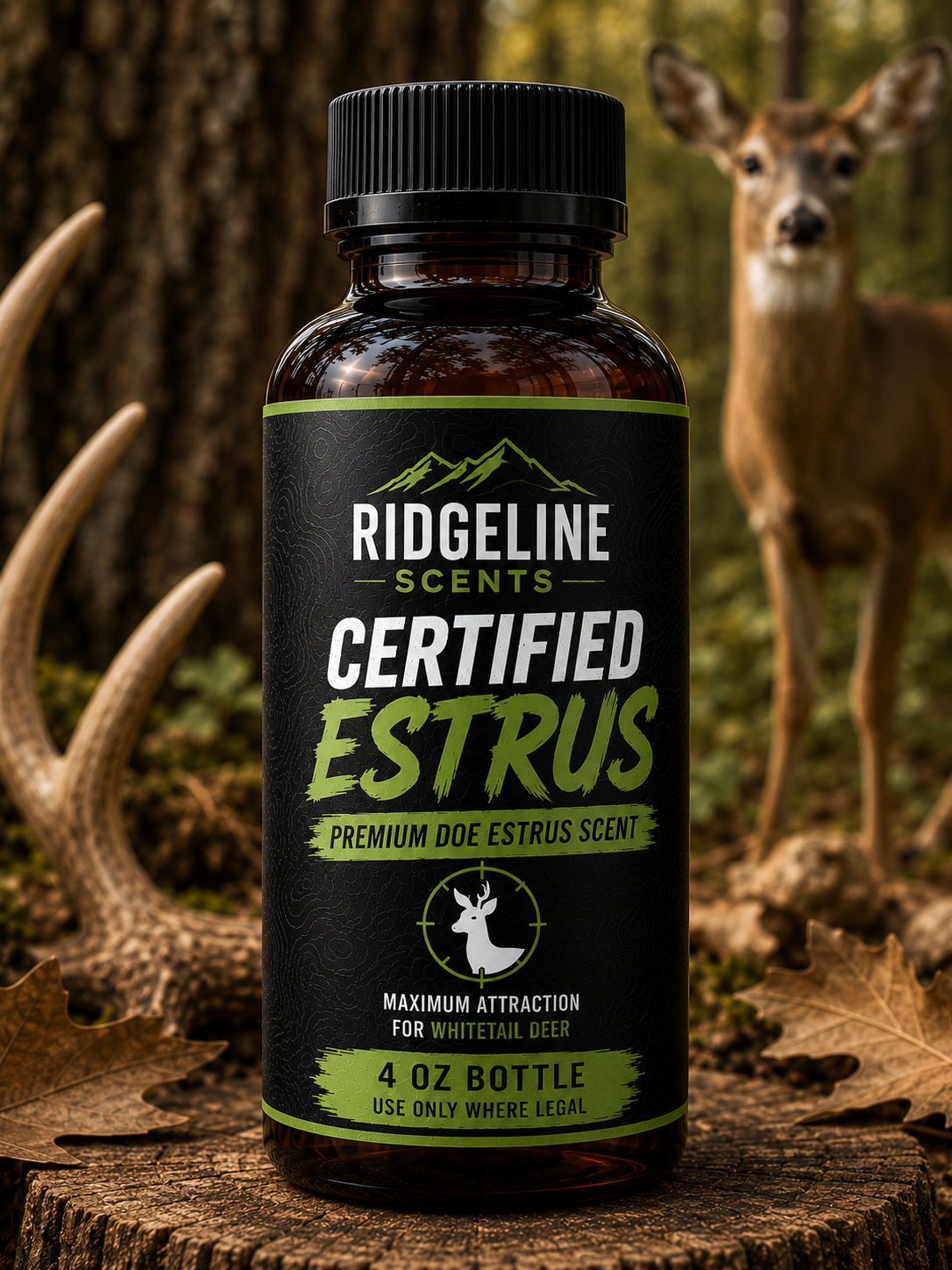 Ridge Haven Blinds Natural Deer Scents — 4 oz Bottles (Pre-Order Now)